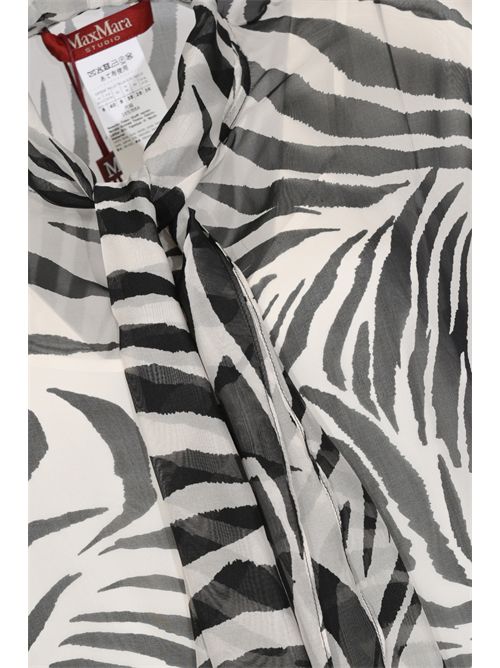 Blusa MSTBALLATA in chiffon di seta stampata MAX MARA STUDIO | 2616261012600001